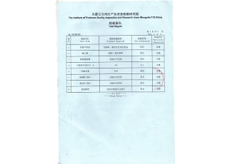 檢驗報告